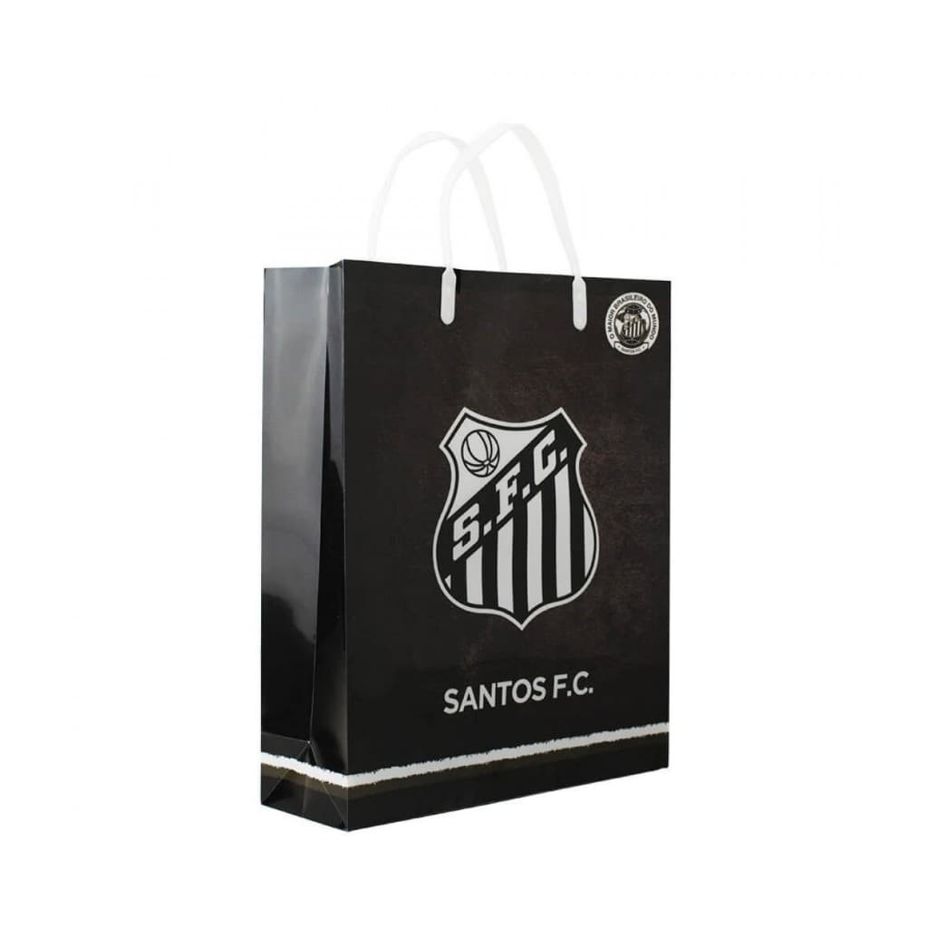 SACOLA SANTOS FUTEBOL CLUBE ORIGINAL PARA PRESENTES E DATAS 33x9x27cm