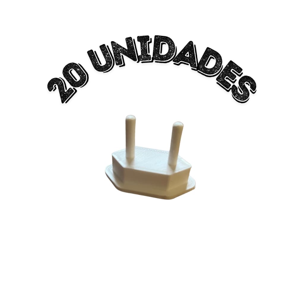Kit 20 Protetor de Tomada Bebê Segurança Contra Choque Elétrico - Tampa Anti-Choque Infantil Padrão Novo NBR