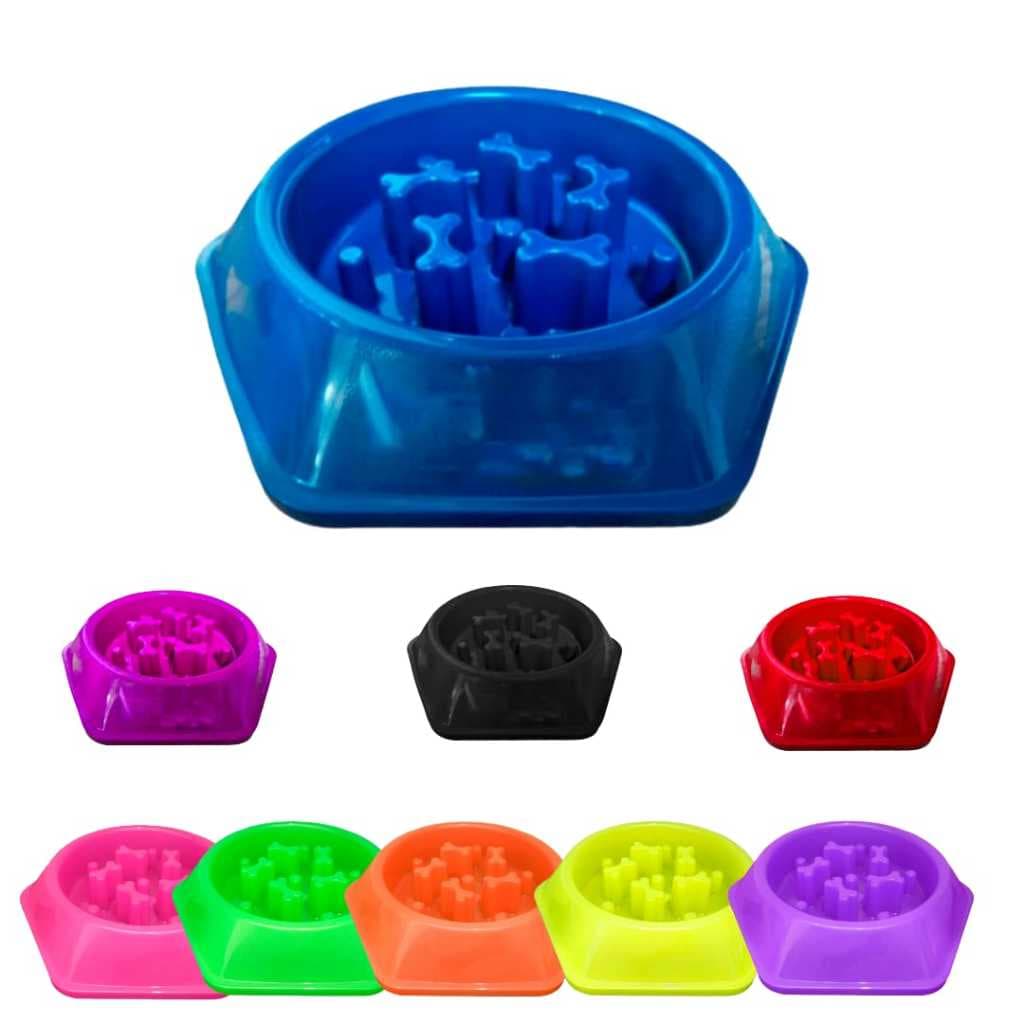 Comedouro Lento Educativo e Interativo Para Cães 600ml - 2D Pet