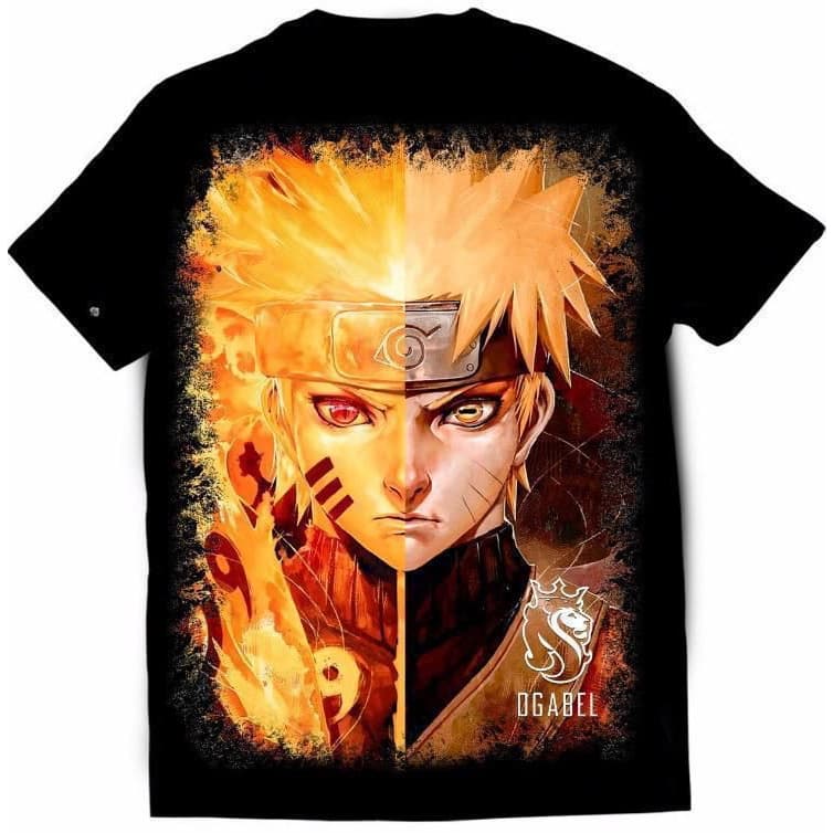 Camisa Infantil NARUTO ROSTO  Desenho Personagem 100% Algodão