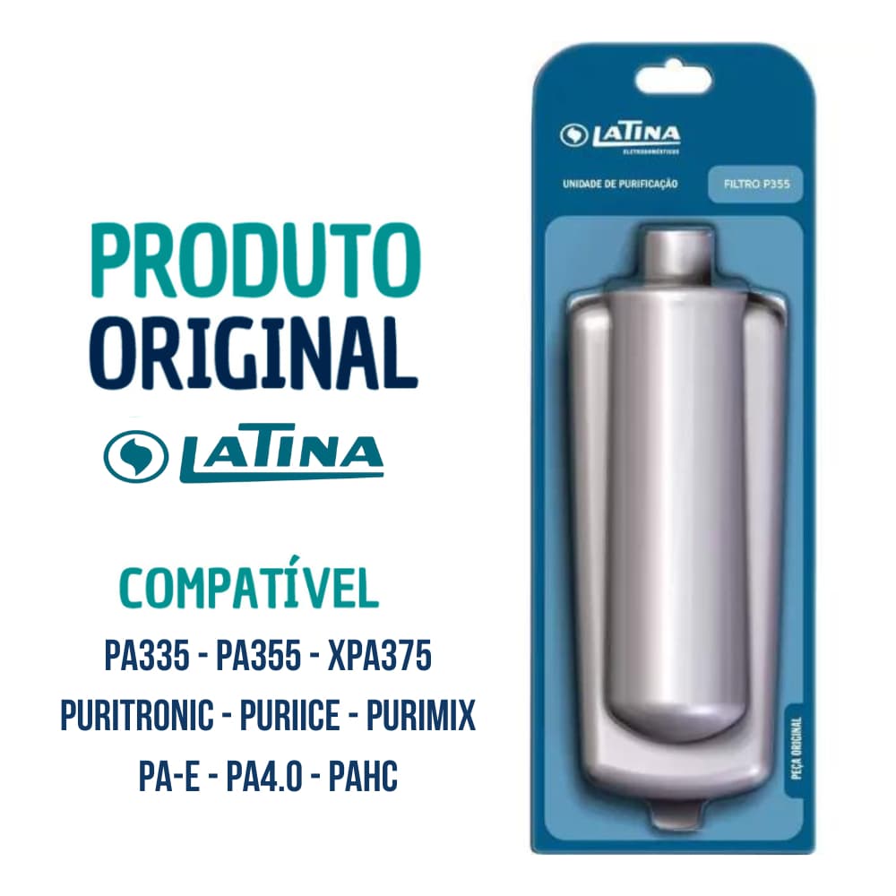 Refil Filtro Vela Purificador de Água Latina P355 Original Pronta Entrega