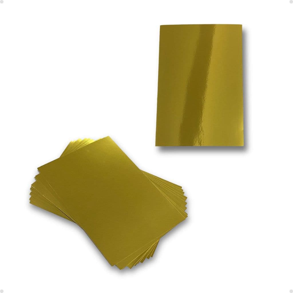 Papel Laminado Lamicote Dourado A4 1 Face 250g 20 Folhas