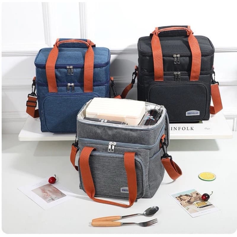 Bolsa Térmica De Duas Camadas De Grande Capacidade Adequada Para Piquenique