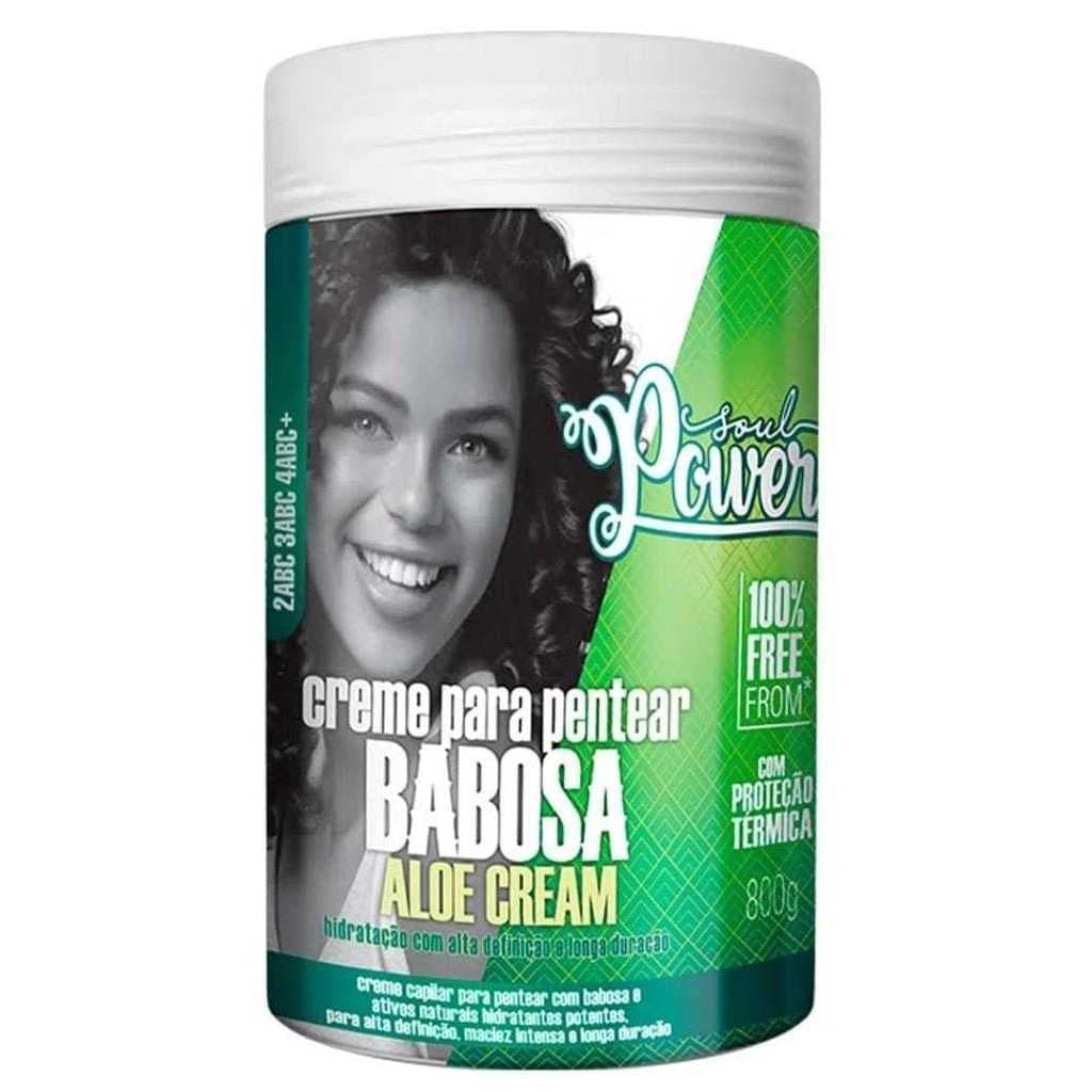 Creme Para Pentear Babosa Aloe Cream 800G Soul Power