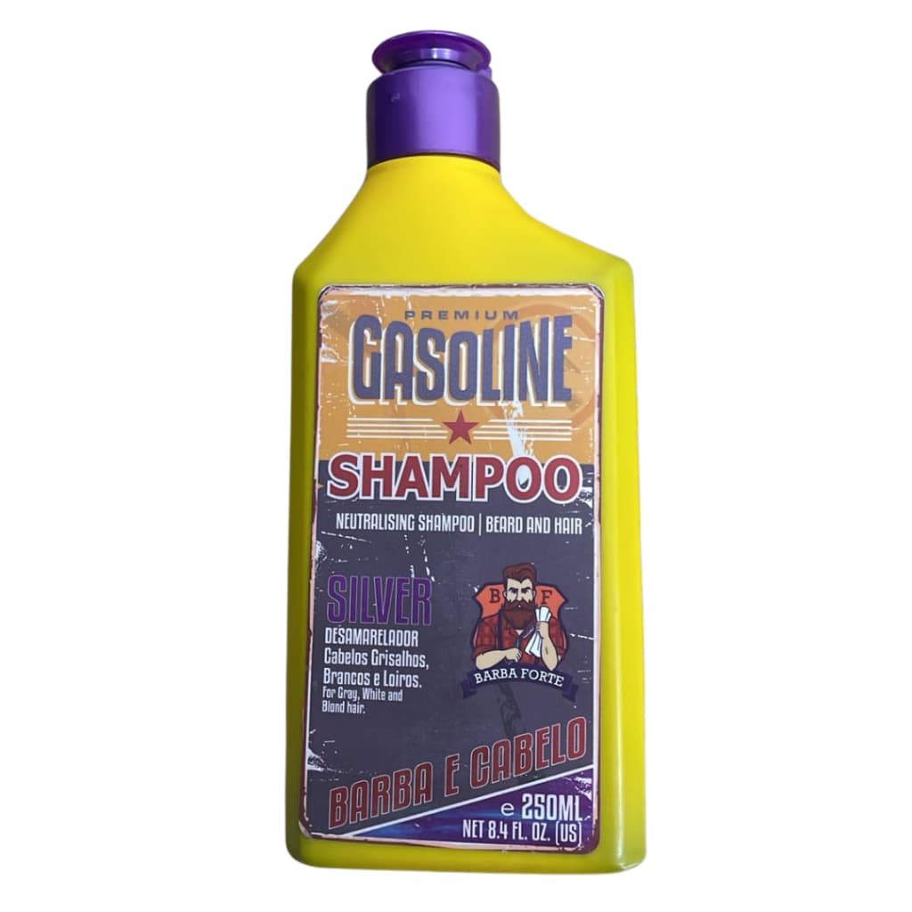 Shampoo Silver Uso Diário Barba Forte Cabelos Grisalhos Brancos e Loiros 250ml