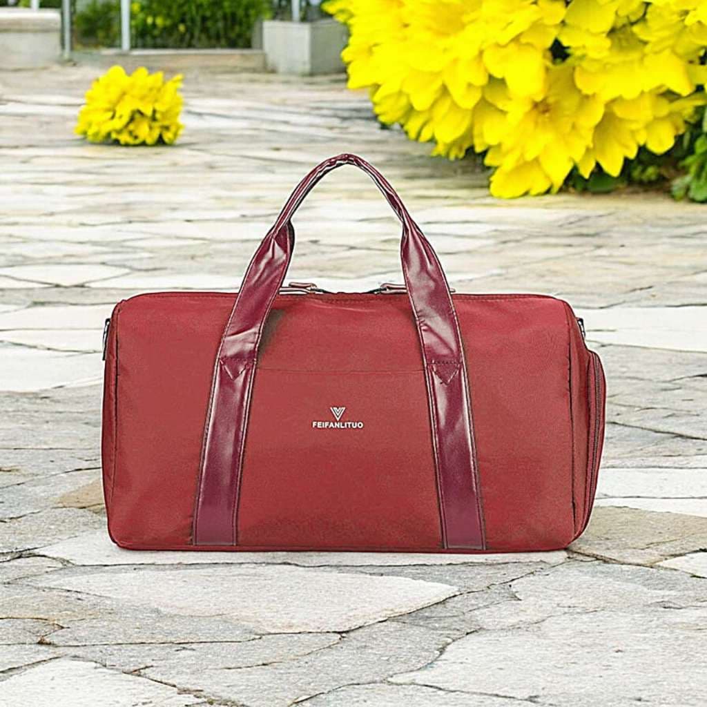 Bolsa de ginástica esportiva bolsa feminina de ioga academia bagagem viagem Fitness Transversal Casual com bolso imperme