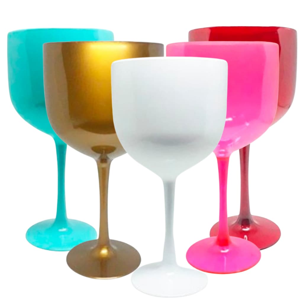 Kit 10 Taças Gin 580ml SEM personalização Várias Cores disponíveis