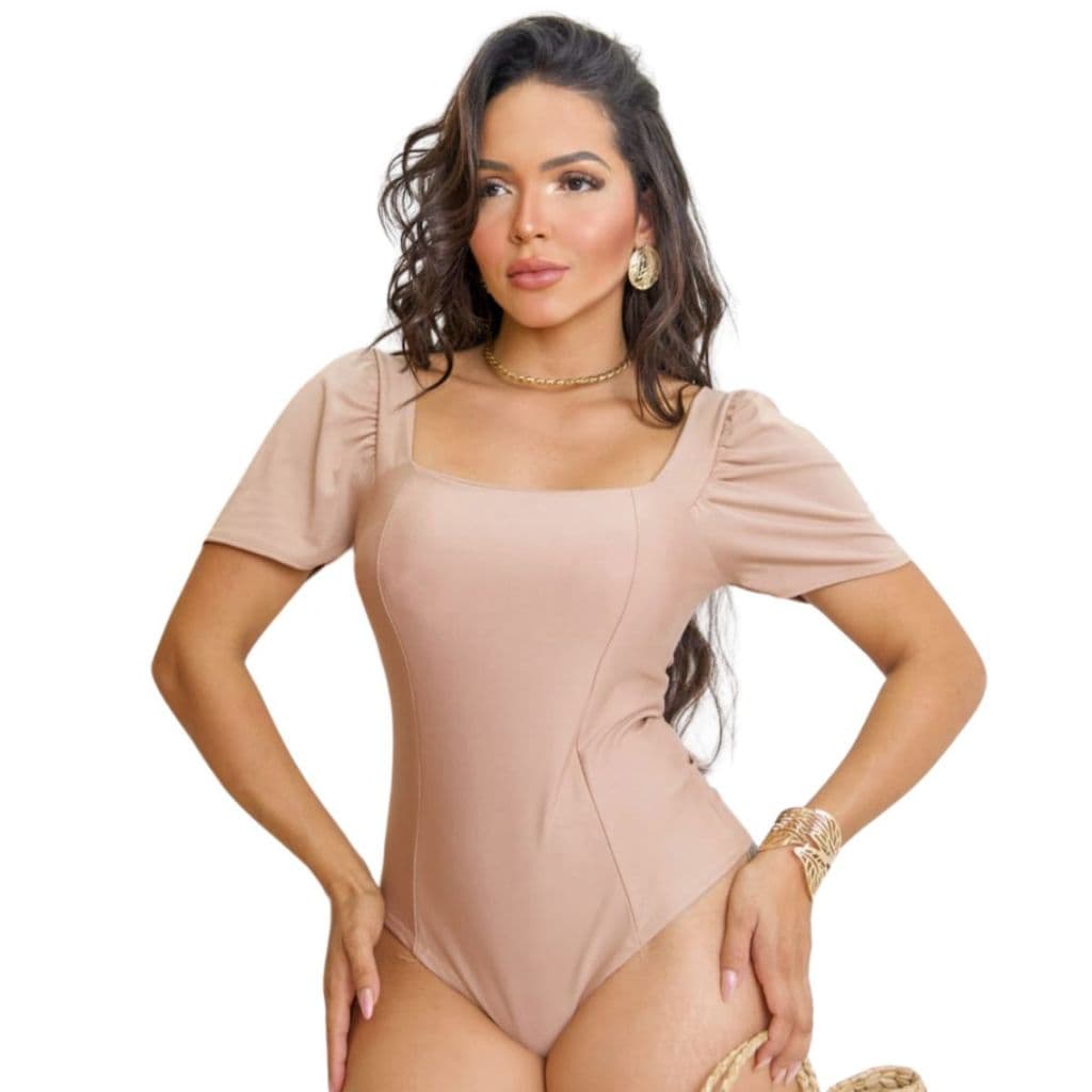Body Regata Com Bojo Moda Feminina Bori Blusa Bufante