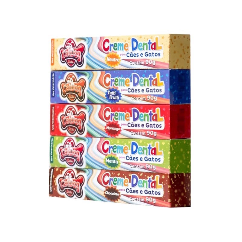 Creme Dental Para Caes e Gatos Pasta de Dente Para Caes E Gatos Sabores