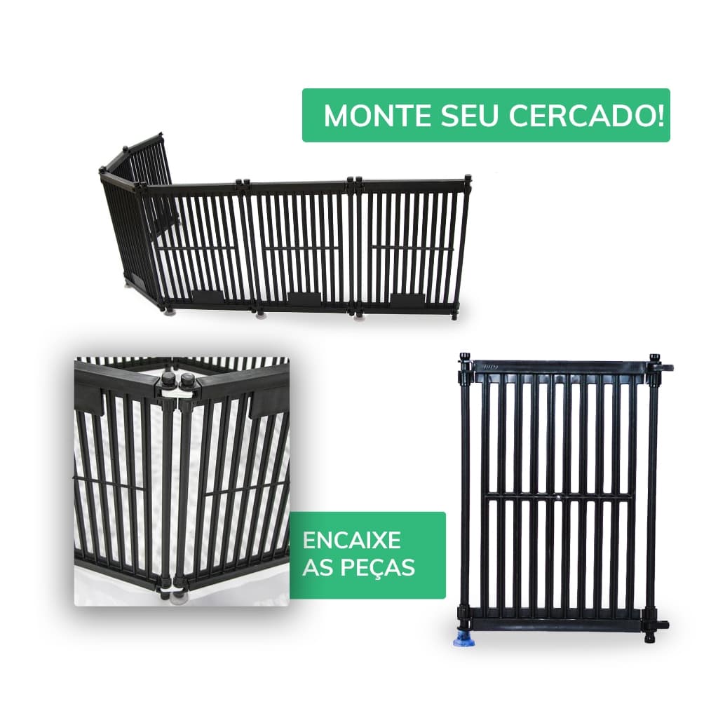 Kit 4 Divisórias Para Pet Alta Resistência Não Enferruja! - 60cm de altura