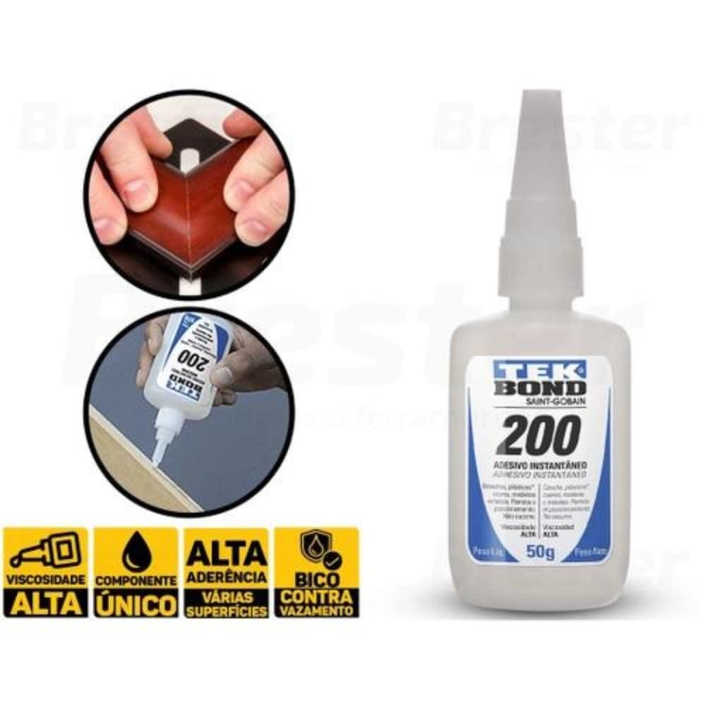 Cola Instantânea 200 50g Tekbond Viscosidade Alta