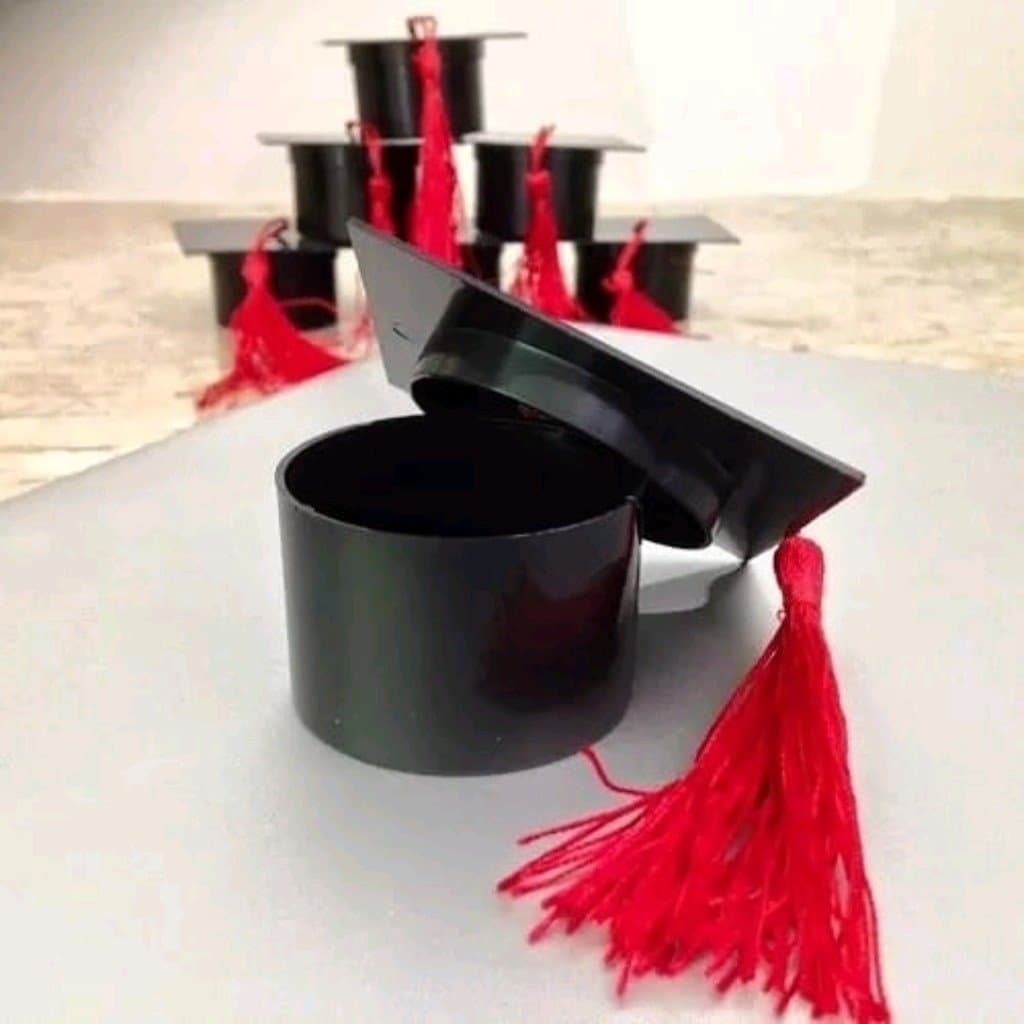 40 Mini Caixinha Capelo Lembrancinha Formatura Porta Bombom