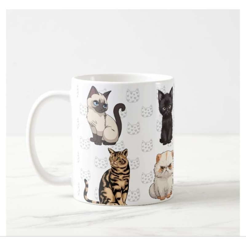Caneca Gatinhos Fofos Gato Fofinho Mãe Pai de Gato Gateira
