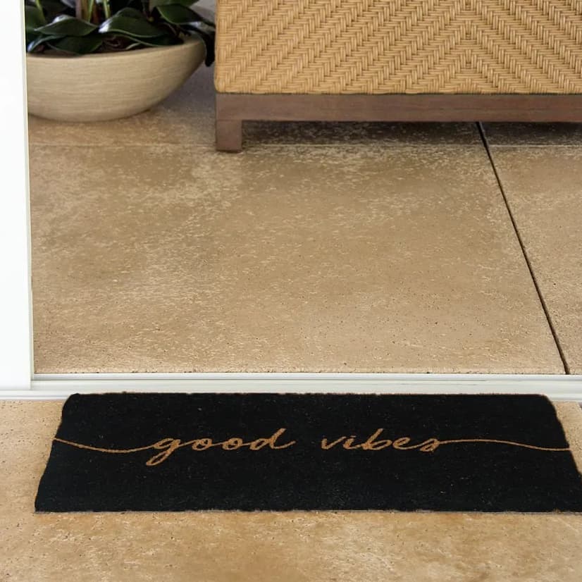 Capacho De Porta Fibra De Coco Slim 70X33Cm - Uzoo
