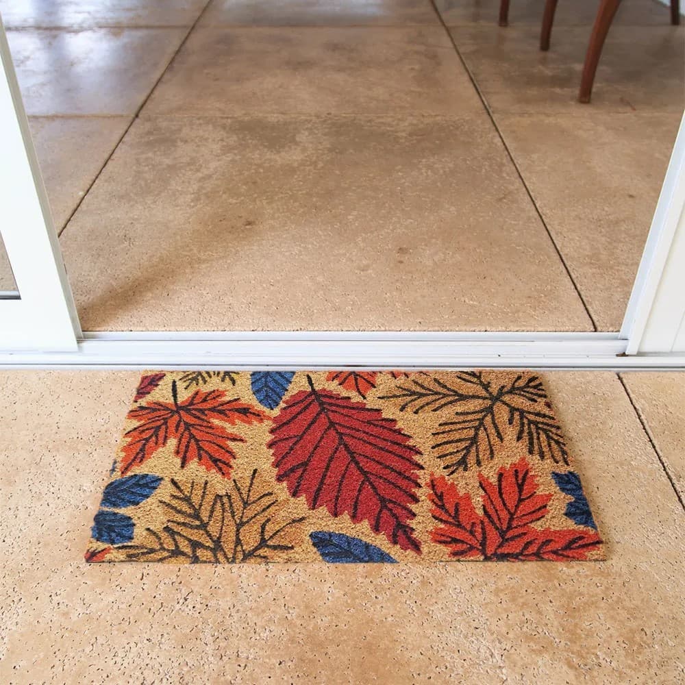 Capacho Fibra de Coco Estampado Porta Entrada 33cm x 60cm