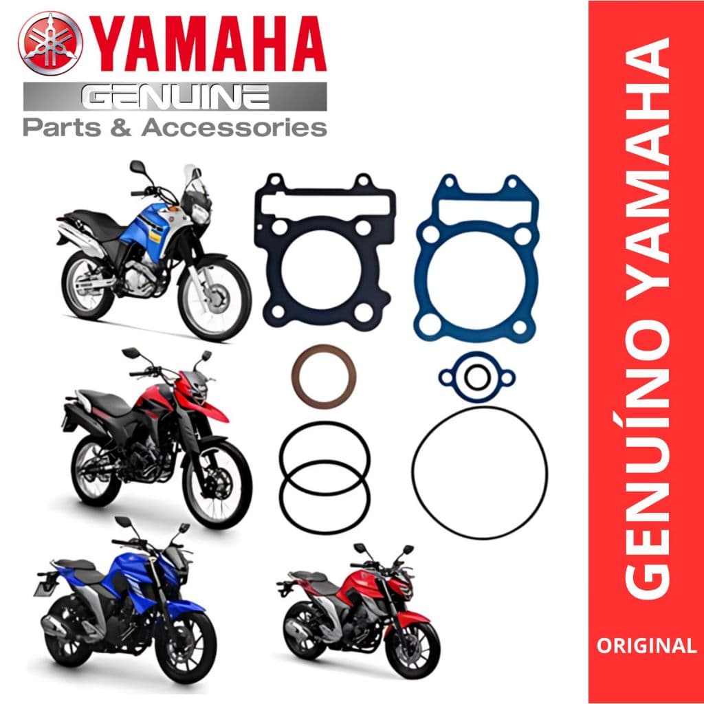 JOGO JUNTAS E GAXETAS FZ25 FAZER LANDER TENERE 250 ORIGINAL YAMAHA