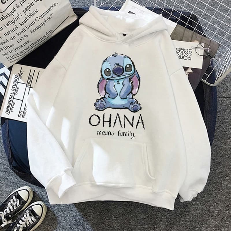 Blusa Moletom Lilo & Stitch Desenho Stitch Ohana Means Family Top