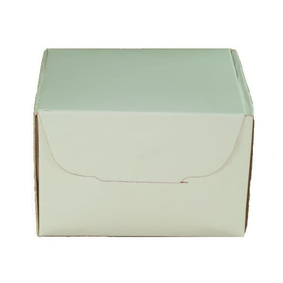 Caixa para Brownie e Bem Casado 6x6x4 BRANCO Com 30 Casamento Lembrancinha