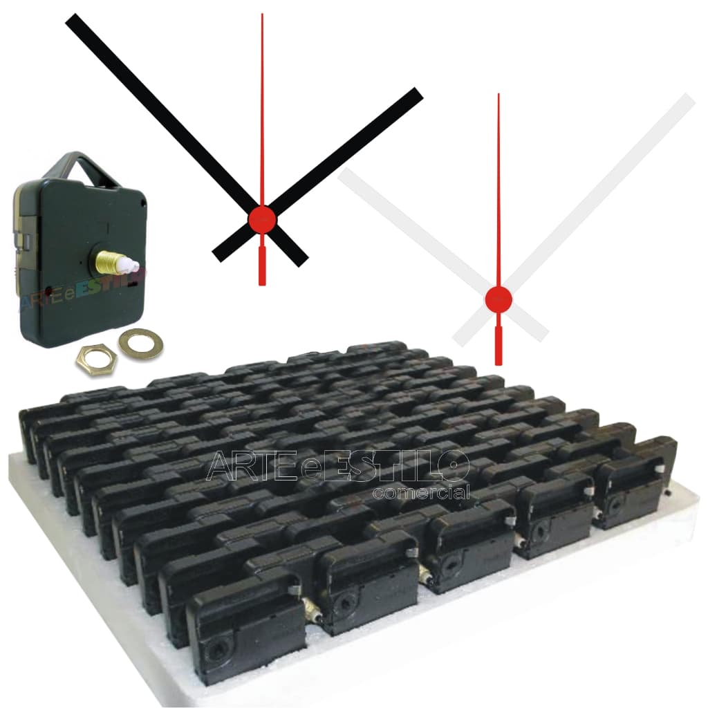 20 Maquinas P Relogio C Ponteiros Grande 11 Cm Mod Palitão