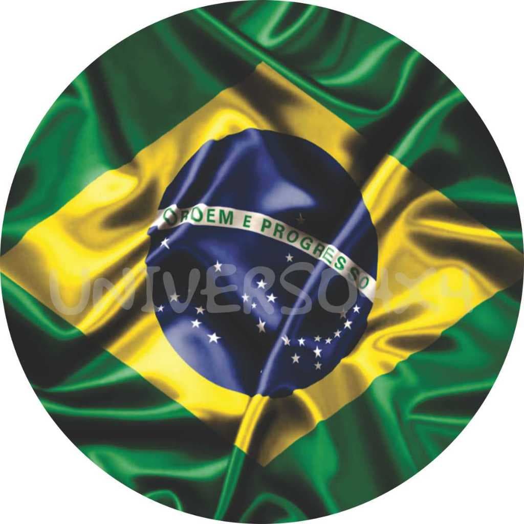 Capa Estepe Personalizada Ecosport Brasil Bandeira Crossfox Aircross Tr4 Jimny Doblo Troller Jeep