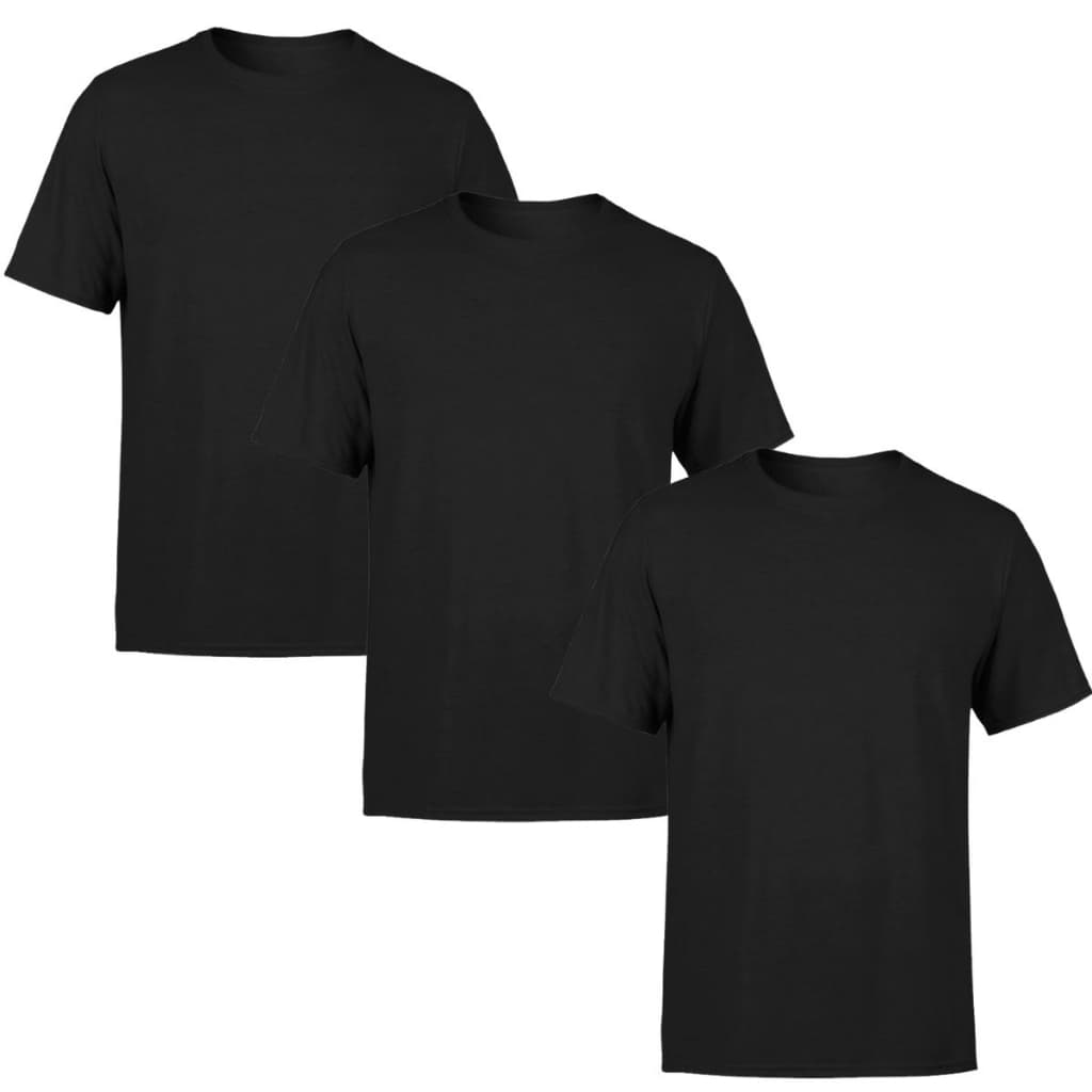 Kit 3 Camisa Lisa Manga Curta Camiseta Básica 100% Algodão Camiseta Básica Unissex