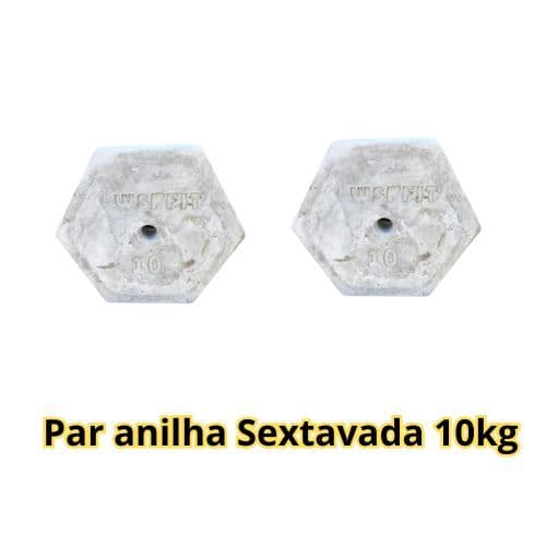 Par de Anilhas 20kg - De cimento - Anilhas de treino - 2 Anilhas de 10 kg - sem acabamento