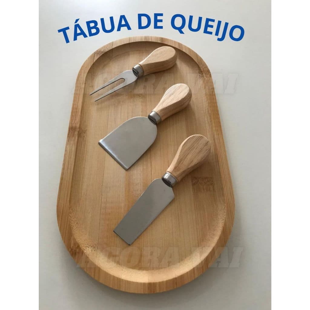 Bambu Natural Tábua Aperitivos Queijo Gourmet