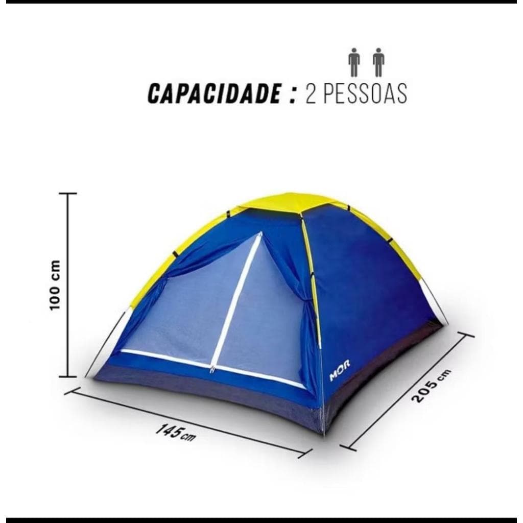 Barraca Camping Acampamento Tenda 2 pessoas Pesca e Viagens...