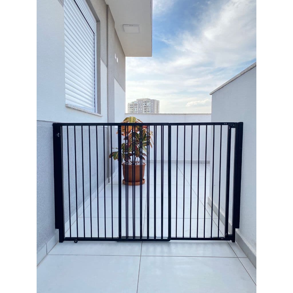 Portão de Segurança Criança e PET de Abrir e Correr Altura 85cm Largura Regulável 58 a 100cm