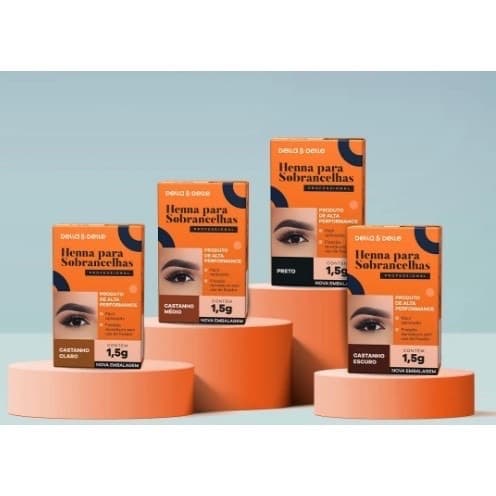 ￼Henna Para Sobrancelhas Della & Delle 1,5g