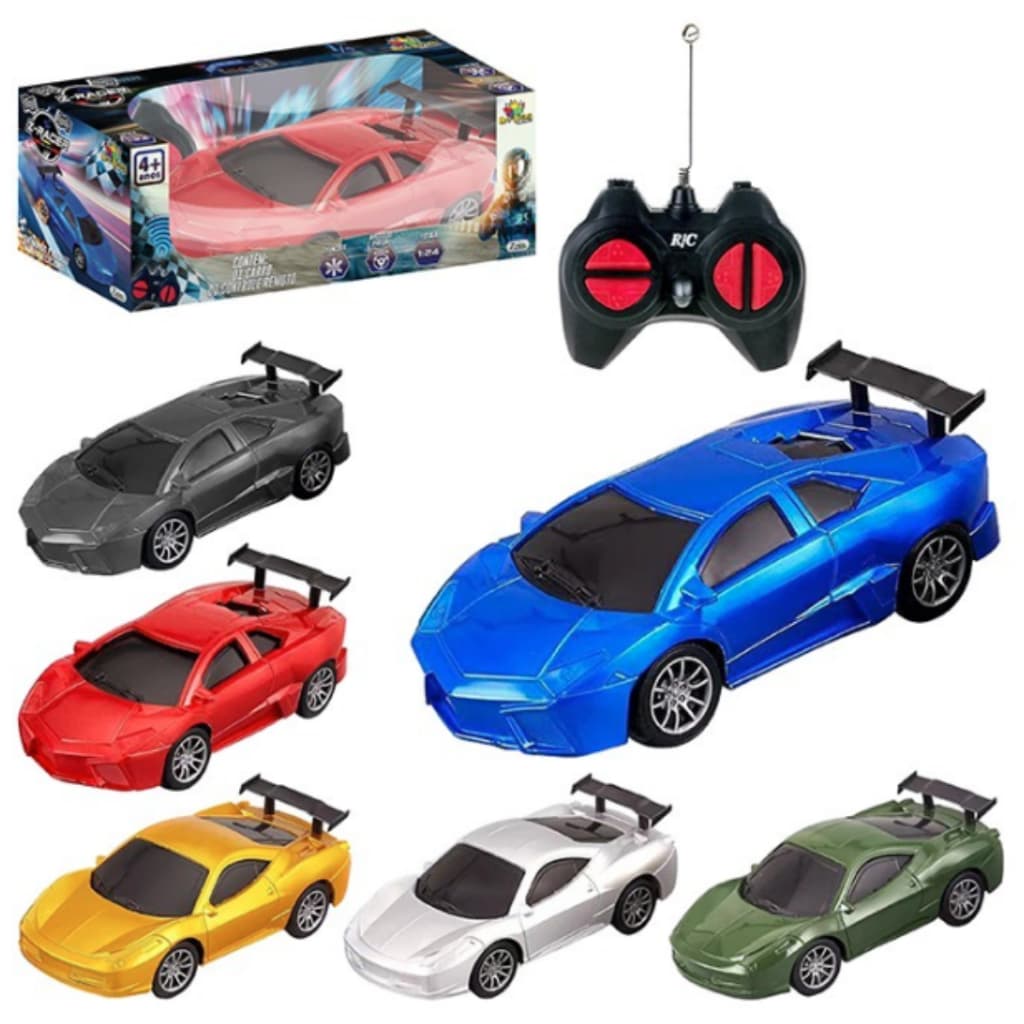 Super Carrinho Controle Remoto Carro Esportivo 7 Funções Tamanho 17cm  6 cores