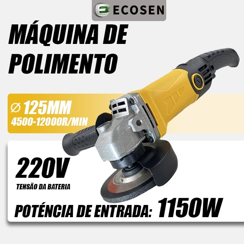 220V Lixadeira Esmerilhadeira Angular 125mm 1150W Profissional