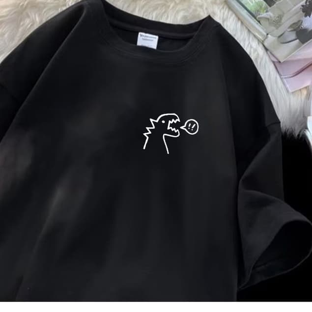 Camiseta Masculino feminina Desenho Animado Carta Estilos de Rua Camiseta Manga Curta UNISSEX Várias Cores