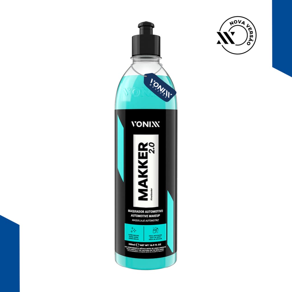 Makker 500ml Cera Automotiva Renova Pintura Remove Riscos e Defeitos Vonixx