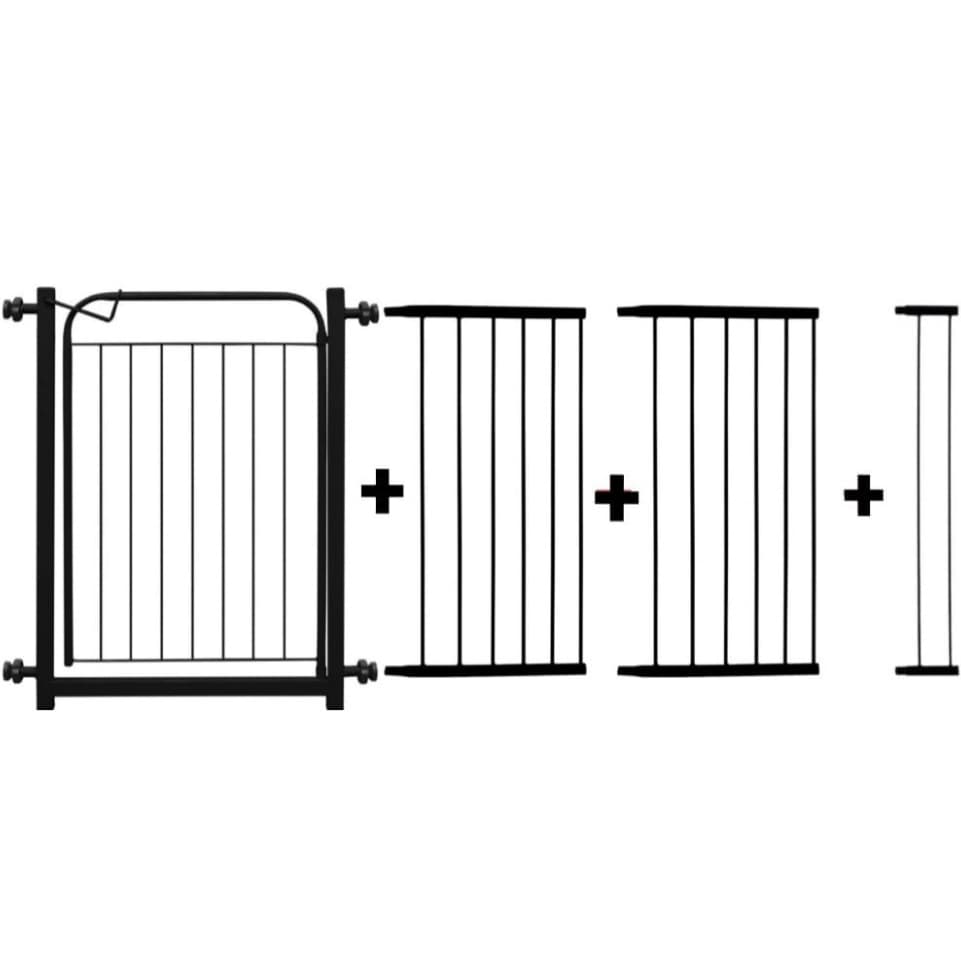 Portão Pet Grade Para Cachorro  78CM A 153CM  + Extensores Proteção Cercado Para Cachorro