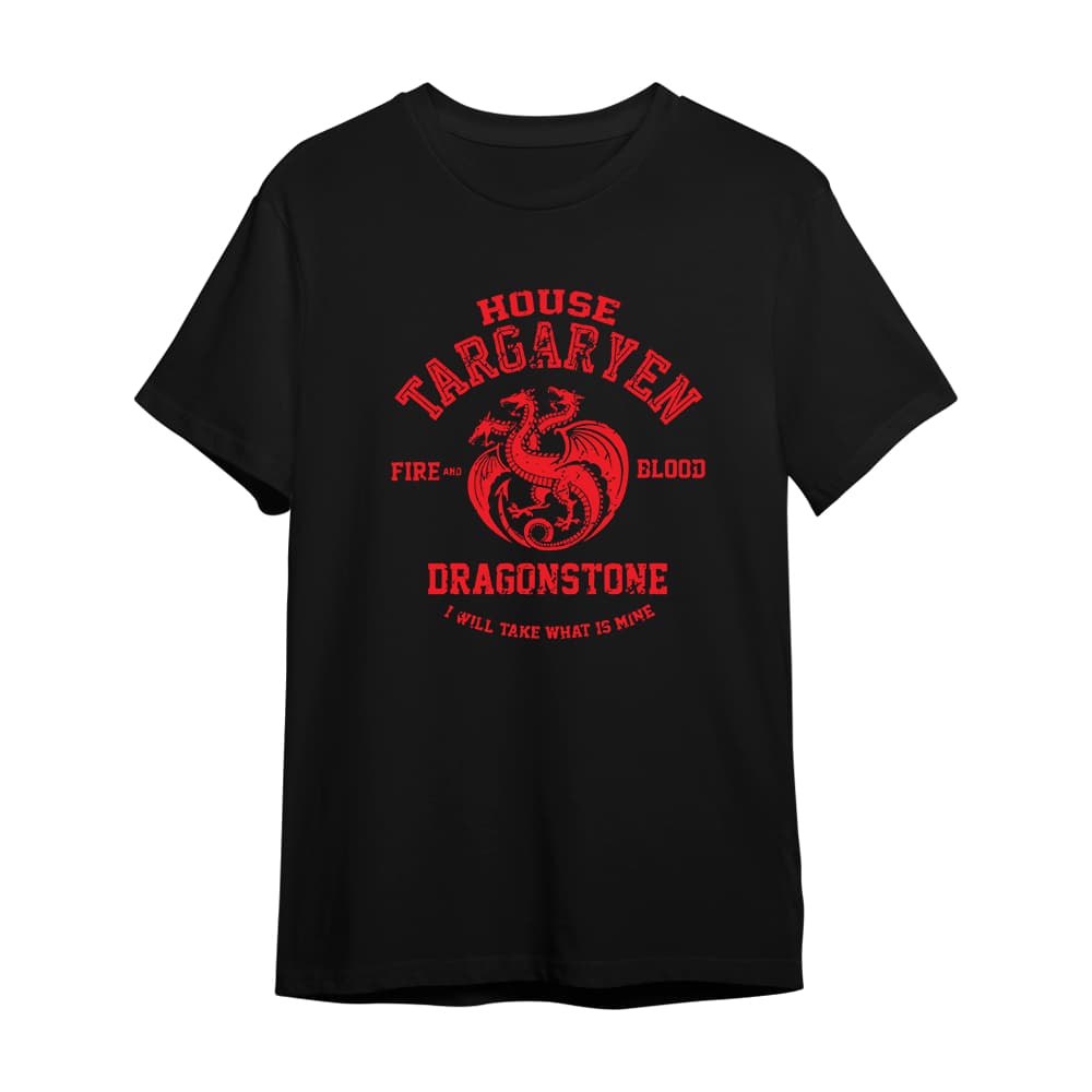 Camiseta Camisa House Targaryen Casa Dos Dragões Serie Casual Dtf Ref1626
