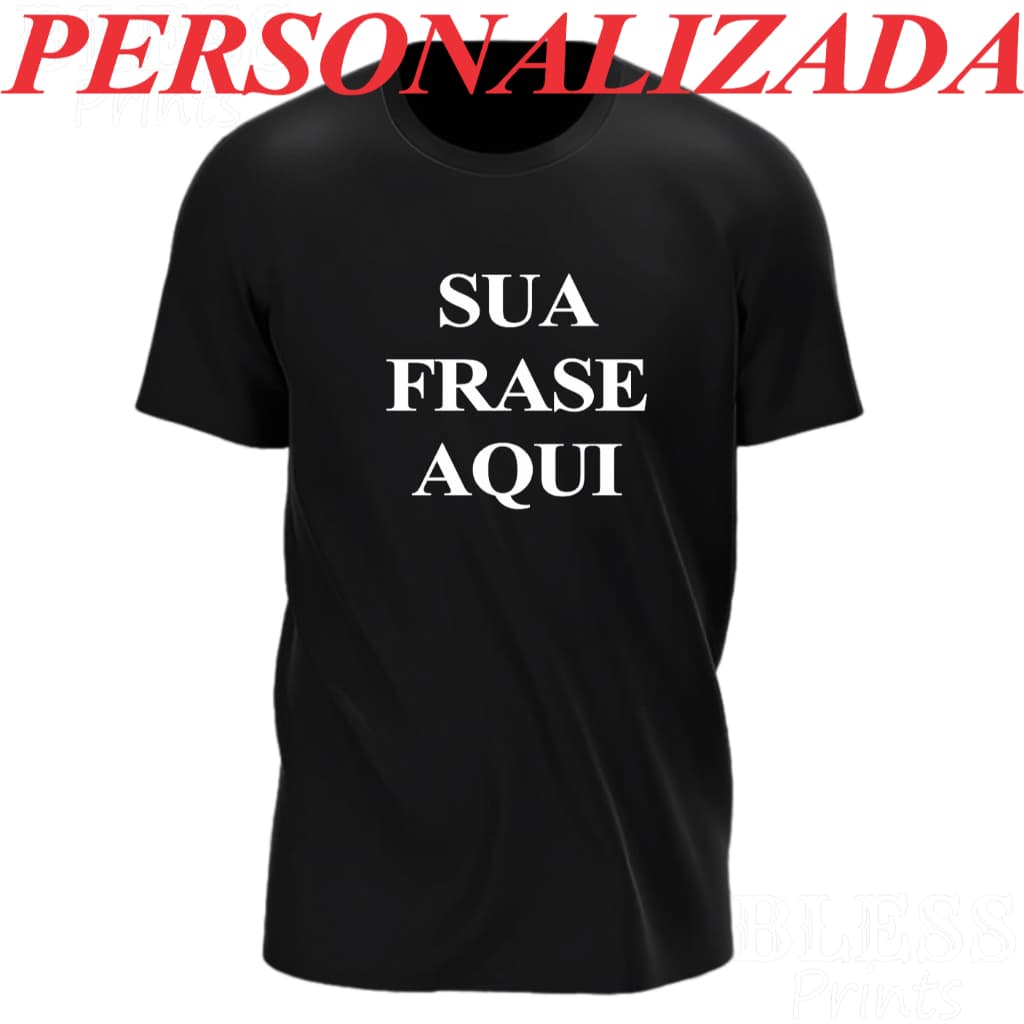 Camiseta Infantil Personalizada 100% Algodão