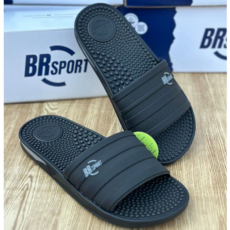 Chinelo Masculino Sandália Slide Br Sport Palmilha Massageadora Promoção