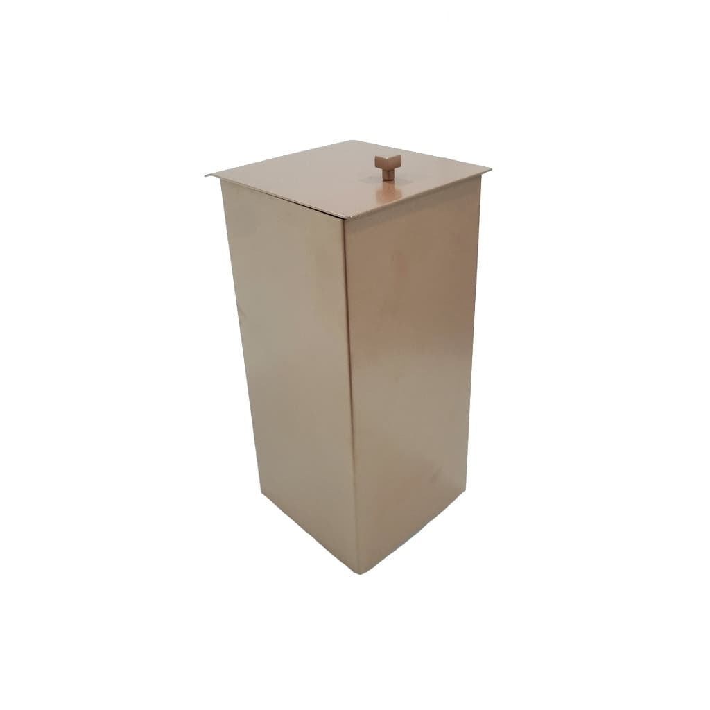 Lixeira Inox Corten Padrão Deca Para Banheiro