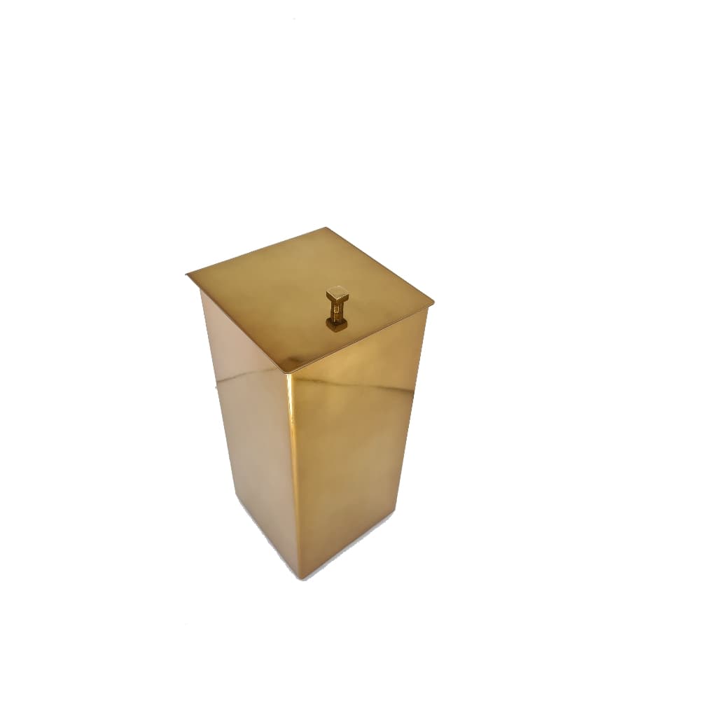Lixeira Inox Red Gold Para Banheiro