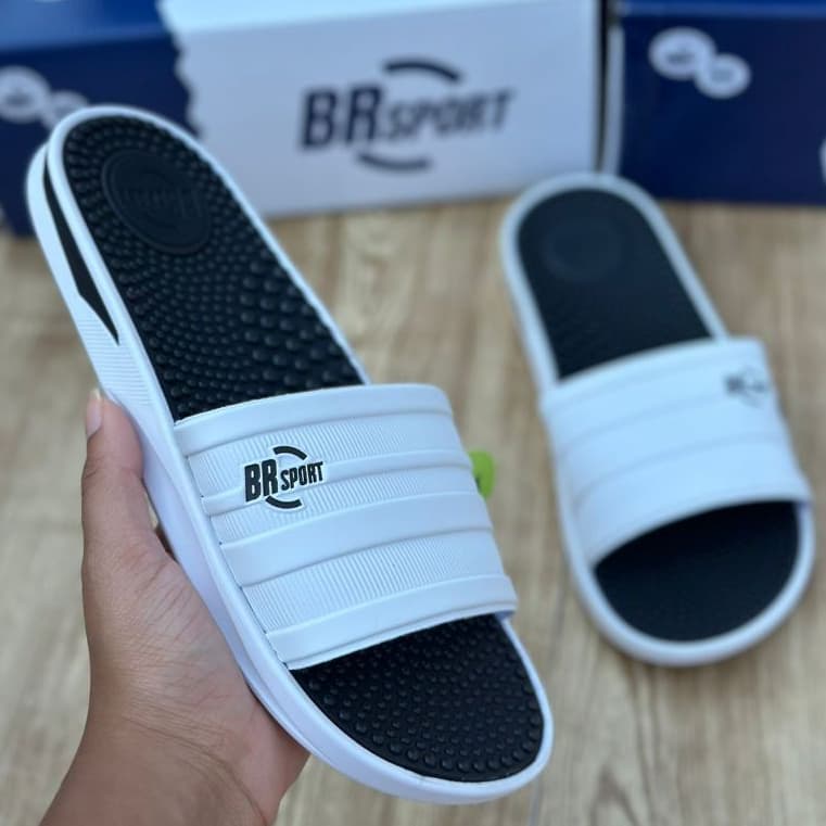 Chinelo Slide Palmilha Massageadora Masculino BR Sport 2254105 Original 2024