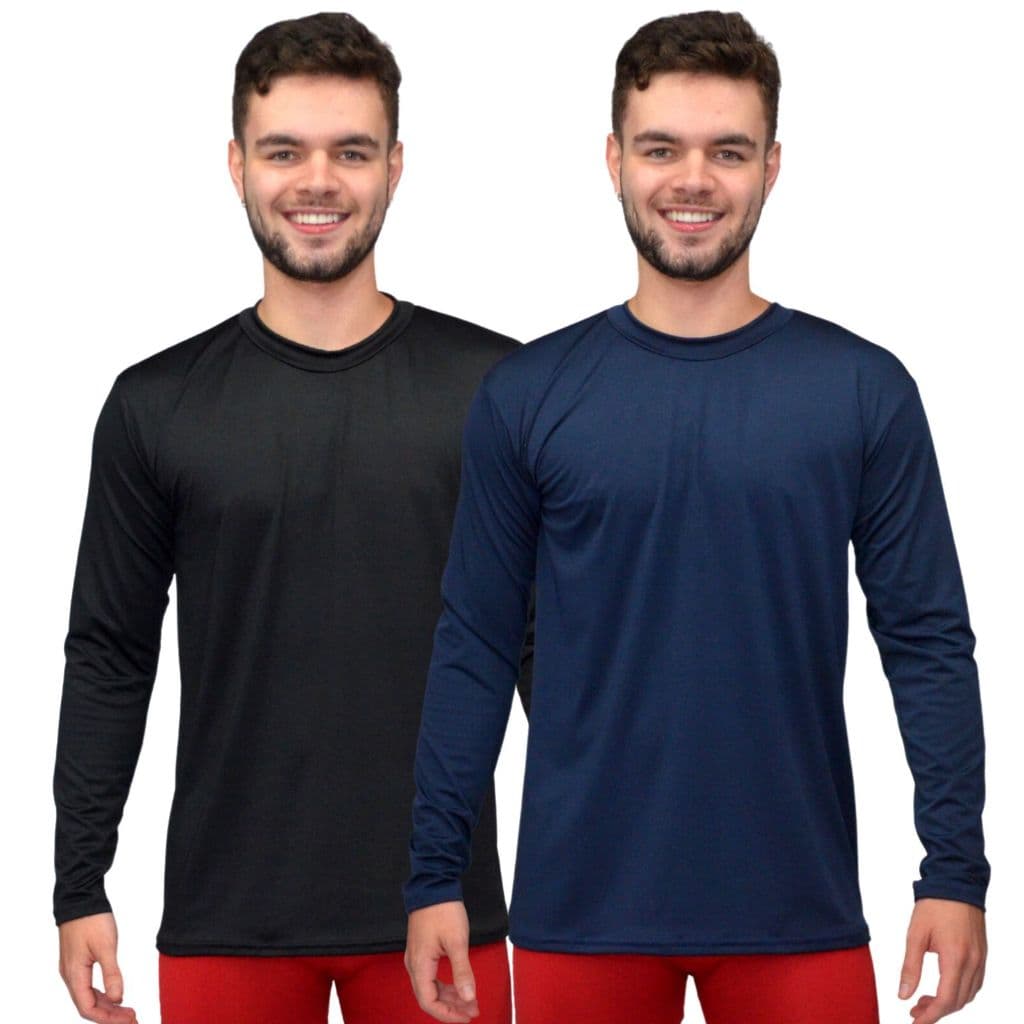 Kit 2 Camisa Térmica Compressão Segunda Pele Proteção Uv