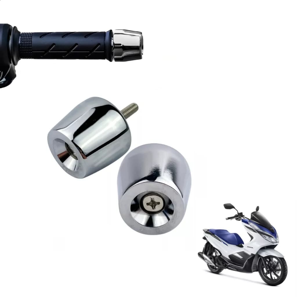 Peso Guidão Para Cg 160 Cargo Titan Fan Pcx Cromado Par Ou Unidade