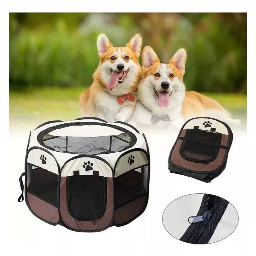 Cercado Casinha Tenda Portátil Dobrável Cães Gatos Pet