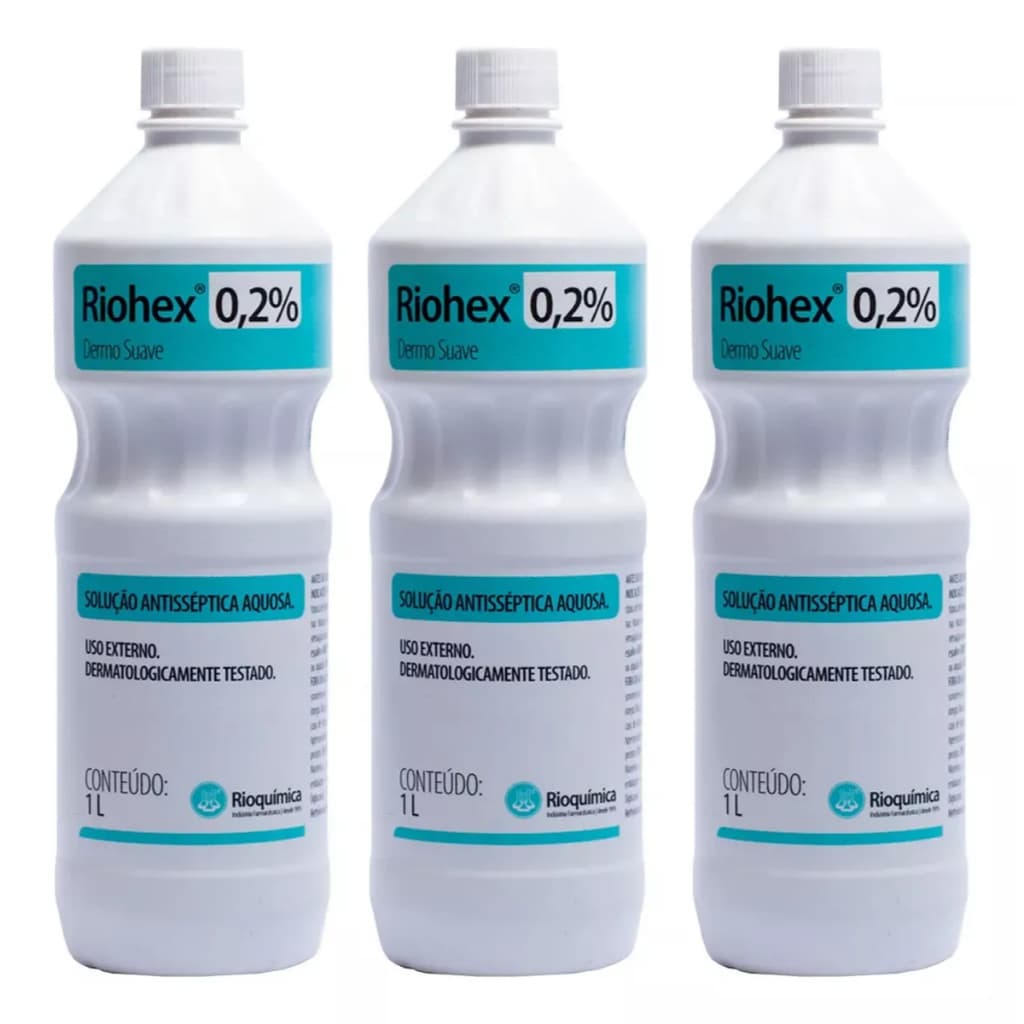 Riohex Clorexidina 0,2% Solução Aquosa 3 Litros