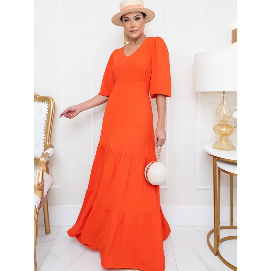 Vestido Longo Feminino Evangélico  Linha Premium Comportado