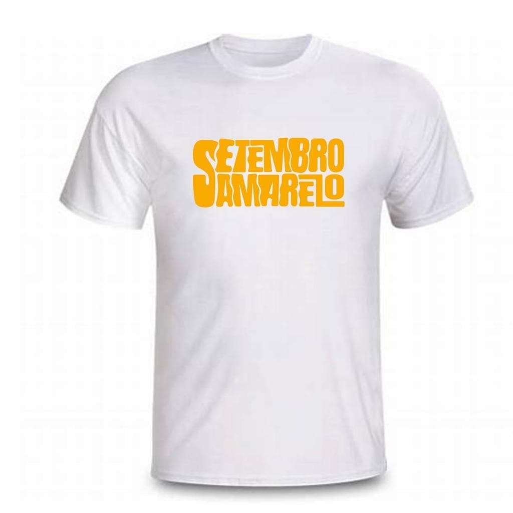Camiseta Personalizada Setembro Amarelo você não está sozinha prevenção