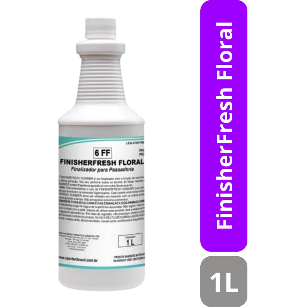 1L FinisherFresh Floral Spartan Facilitador P Passadoria Roupas e Tecidos Naturais  Cheiro de Rico