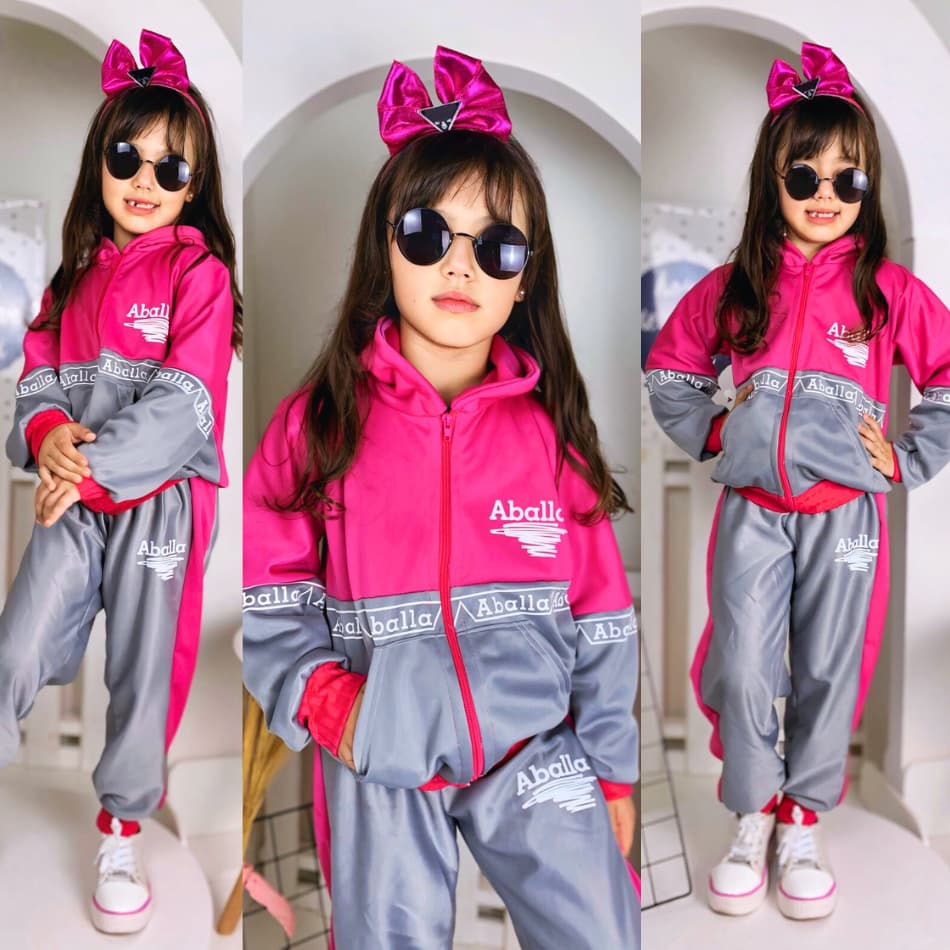 Conjunto Moletom Feminino Estilosa Agasalho Calça Blusa de Frio Exclusivo Lançamento