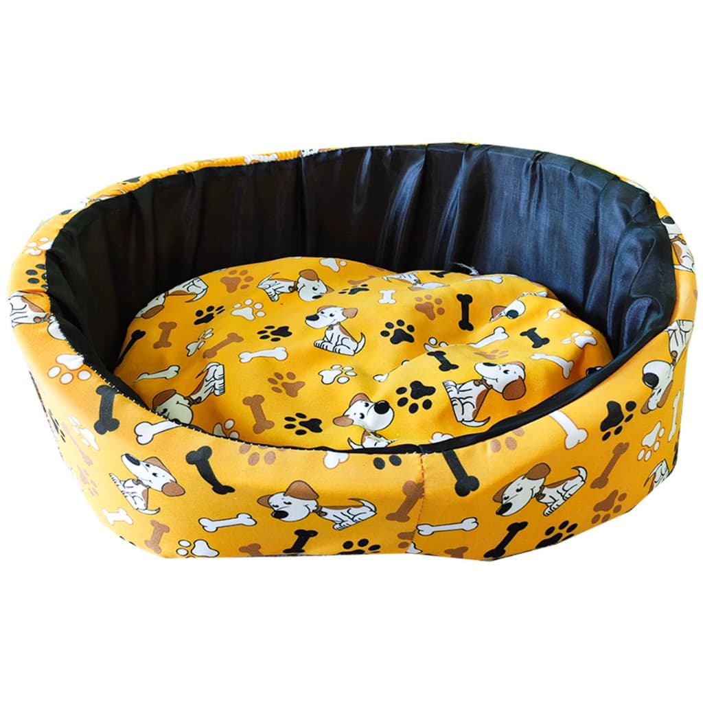 Cama Europa Oval MicroPet Amarelo